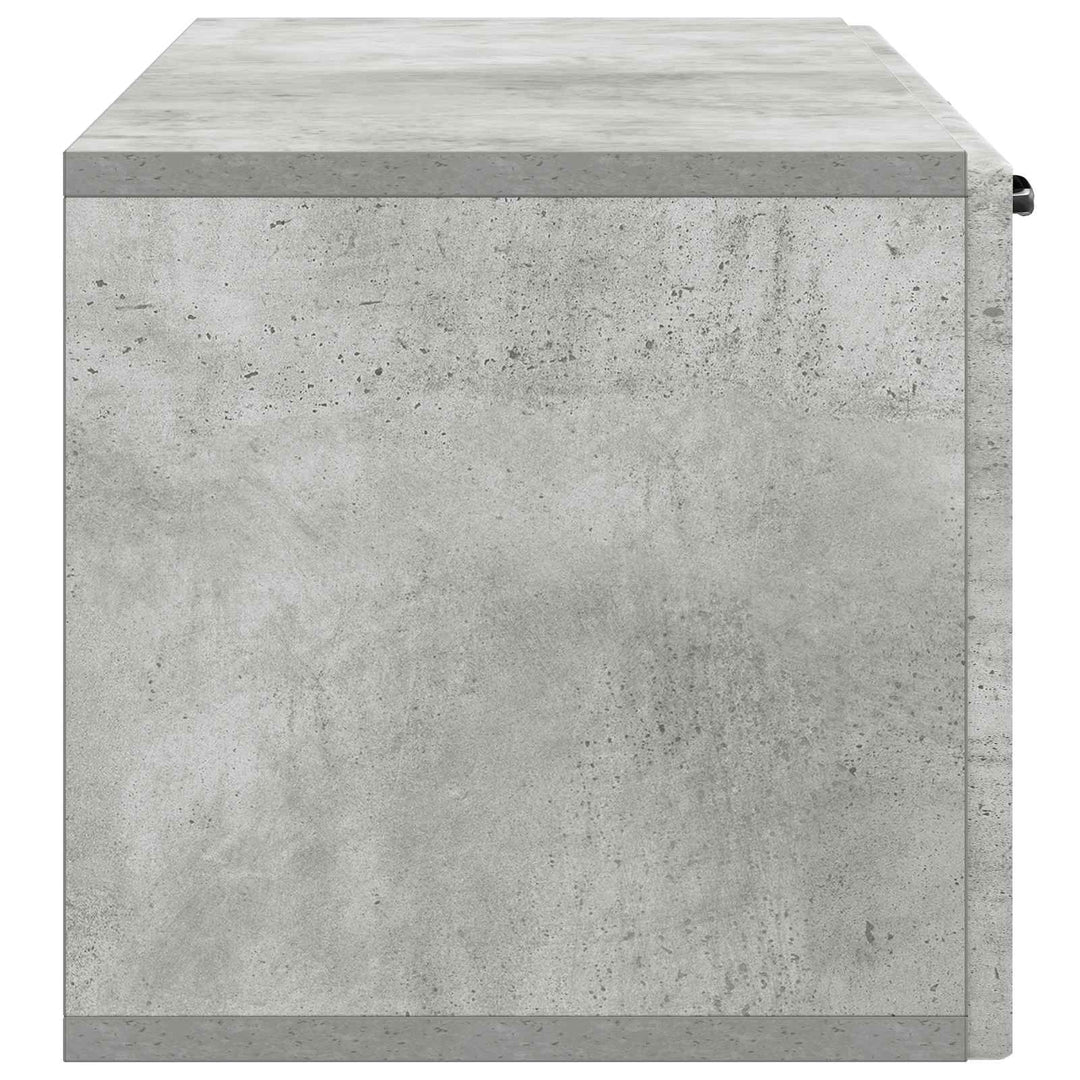 Væghængt TV-skab Betongrå 98 x 31 x 30 cm Konstrueret træ