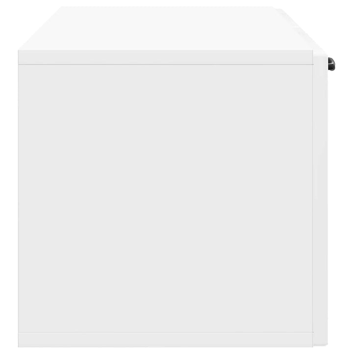 Væghængt TV-skab Hvid højglans 98 x 31 x 30 cm Konstrueret træ
