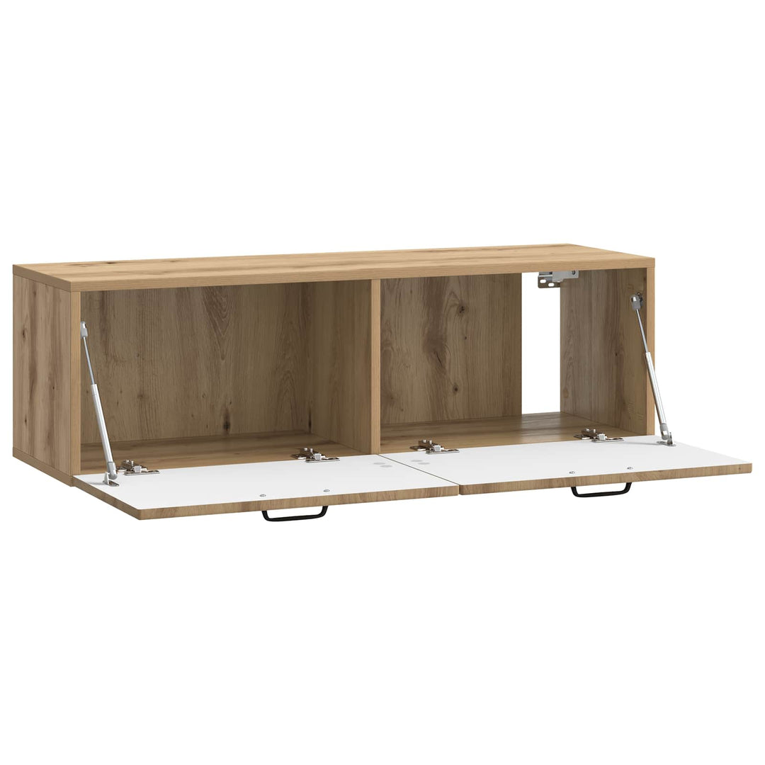 Væghængt TV-skab 98 x 31 x 30 cm Artisan-eg Konstrueret træ