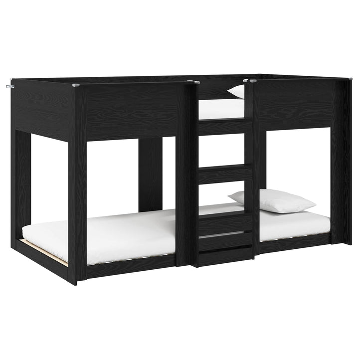 Køjeseng til Børn Sort eg 75 x 190 cm Konstrueret træ