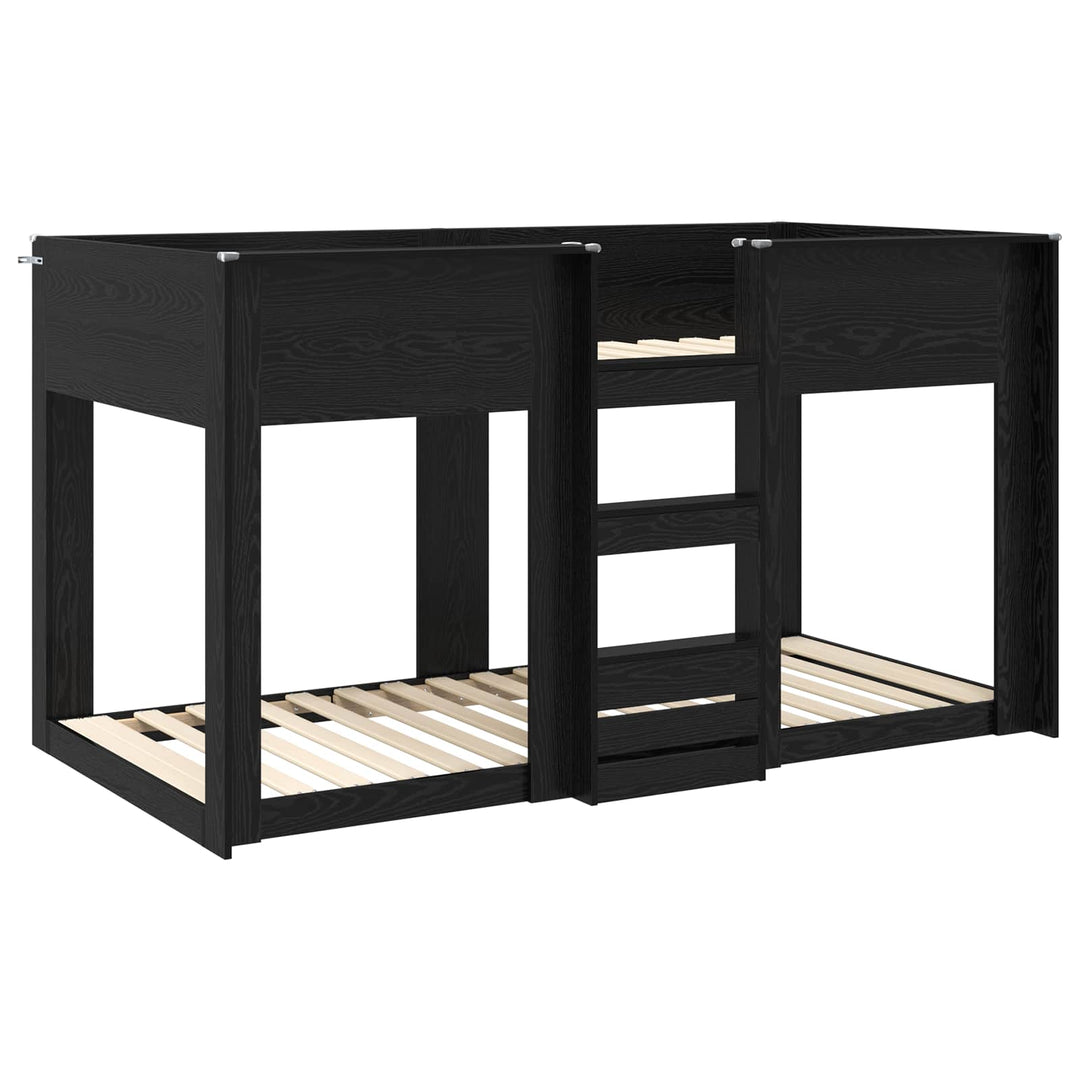 Køjeseng til Børn Sort eg 80 x 200 cm Konstrueret træ