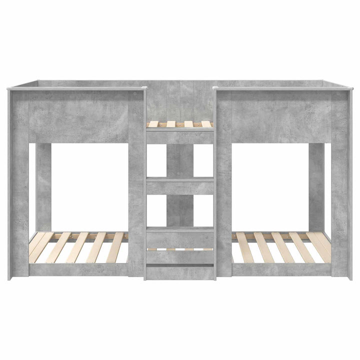 Køjeseng til Børn Beton Grå 80 x 200 cm Konstrueret træ