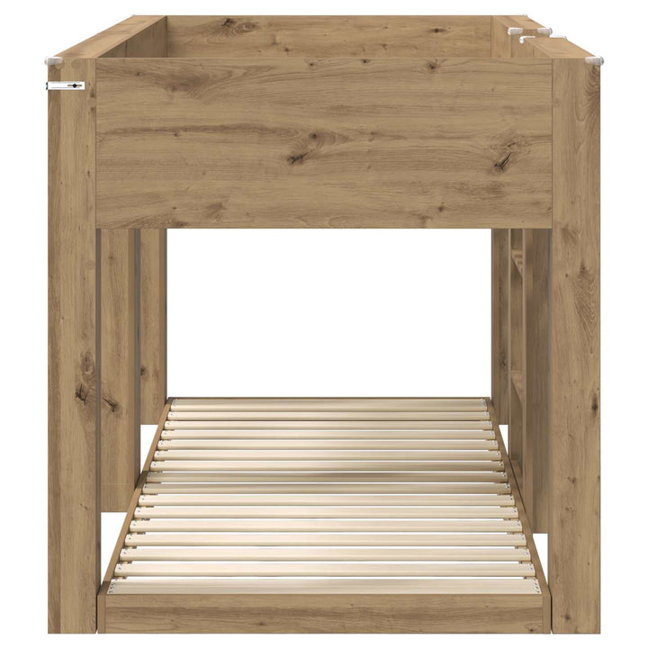 Køjeseng til Børn Artisan Egetræ 80 x 200 cm Konstrueret træ