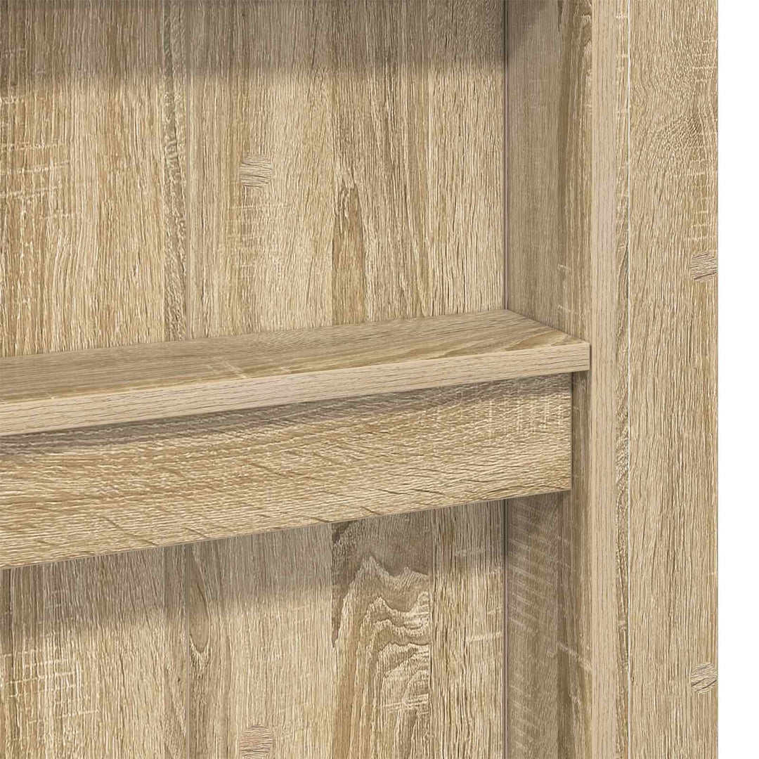 Loft Sengestel med Skrivebord med hylde Sonoma eg 75 x 190 cm