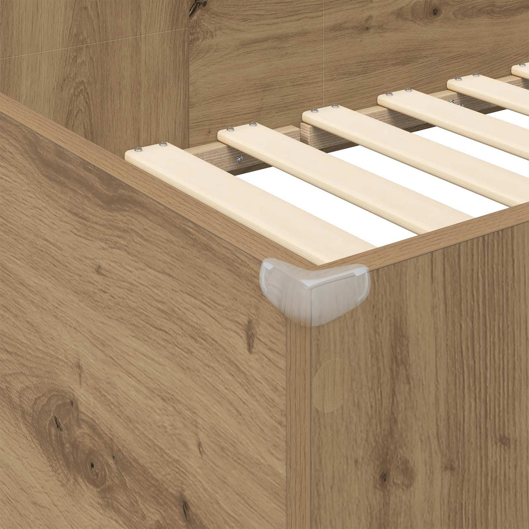 Loft Sengestel med Skrivebord Artisan Egetræ 90 x 200 cm