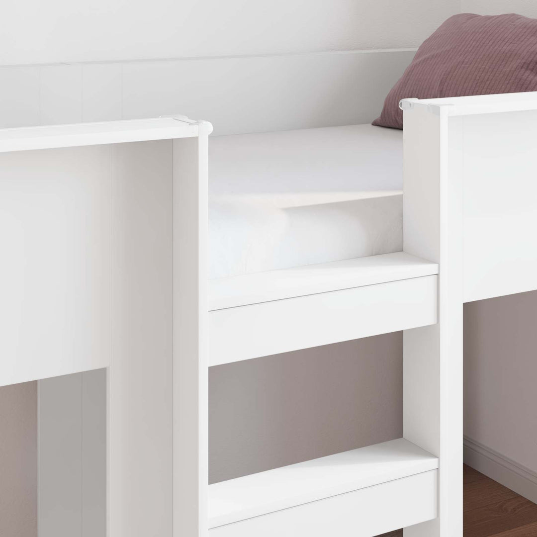 Køjeseng til Børn Hvid 75 x 190 cm Konstrueret træ