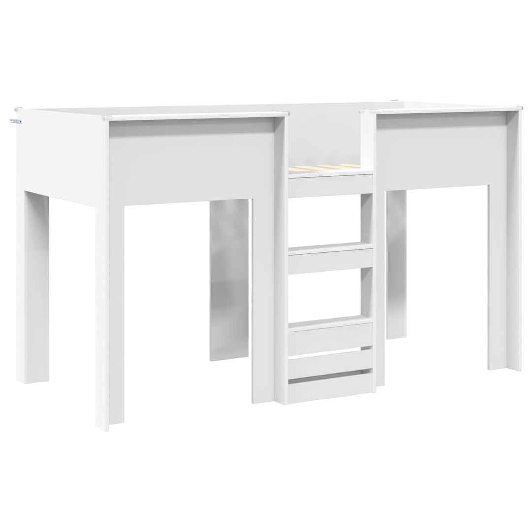 Køjeseng til Børn Hvid 75 x 190 cm Konstrueret træ