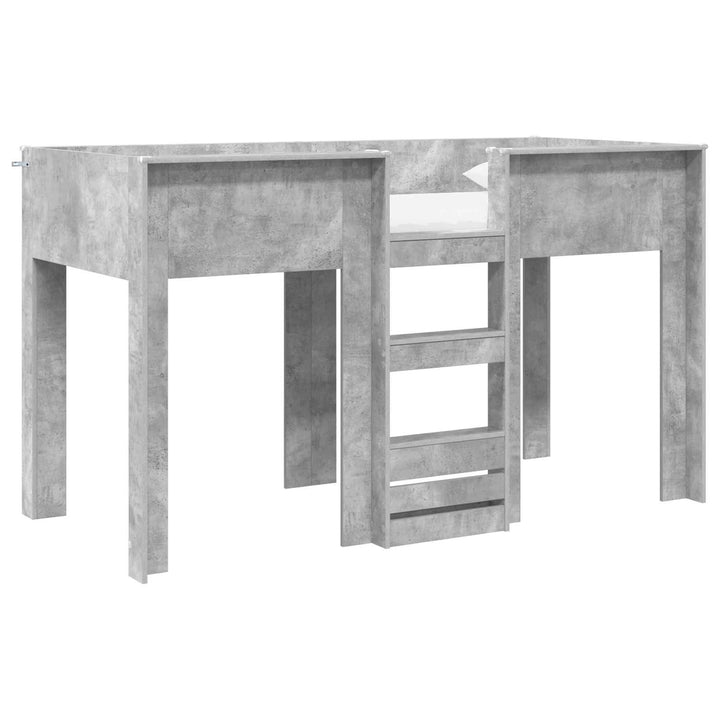 Køjeseng til Børn Beton Grå 75 x 190 cm Konstrueret træ