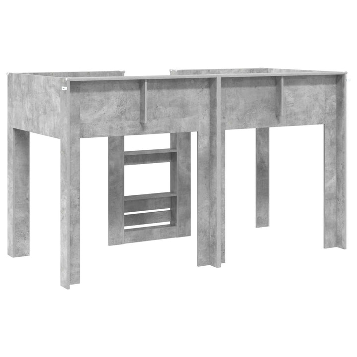 Køjeseng til Børn Beton Grå 75 x 190 cm Konstrueret træ