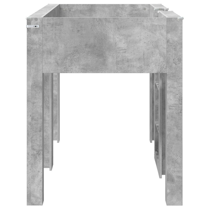 Køjeseng til Børn Beton Grå 75 x 190 cm Konstrueret træ