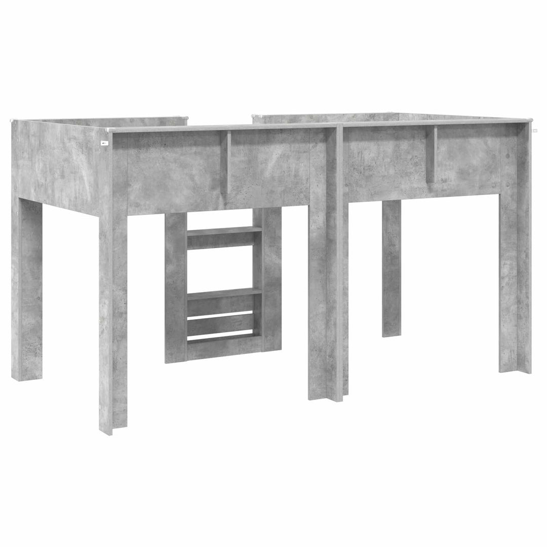 Køjeseng til Børn Beton Grå 90 x 190 cm Konstrueret træ