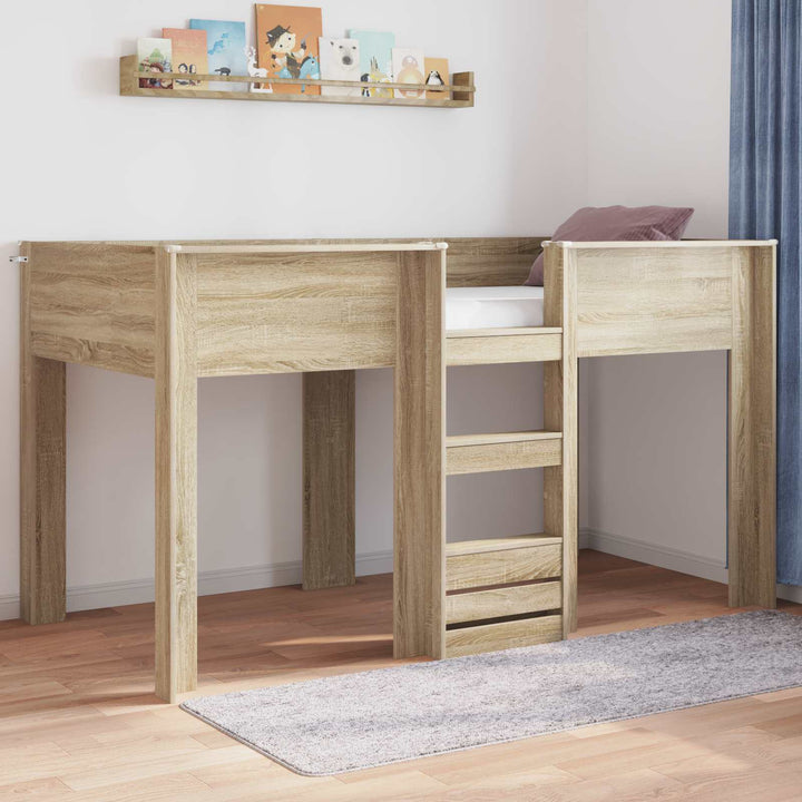 Køjeseng til Børn Sonoma eg 80 x 200 cm Konstrueret træ