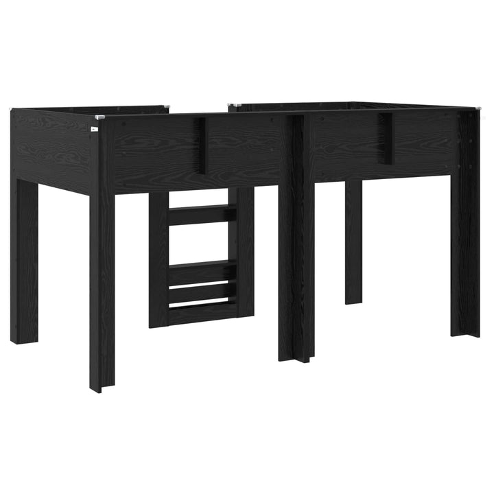 Køjeseng til Børn Sort eg 90 x 200 cm Konstrueret træ