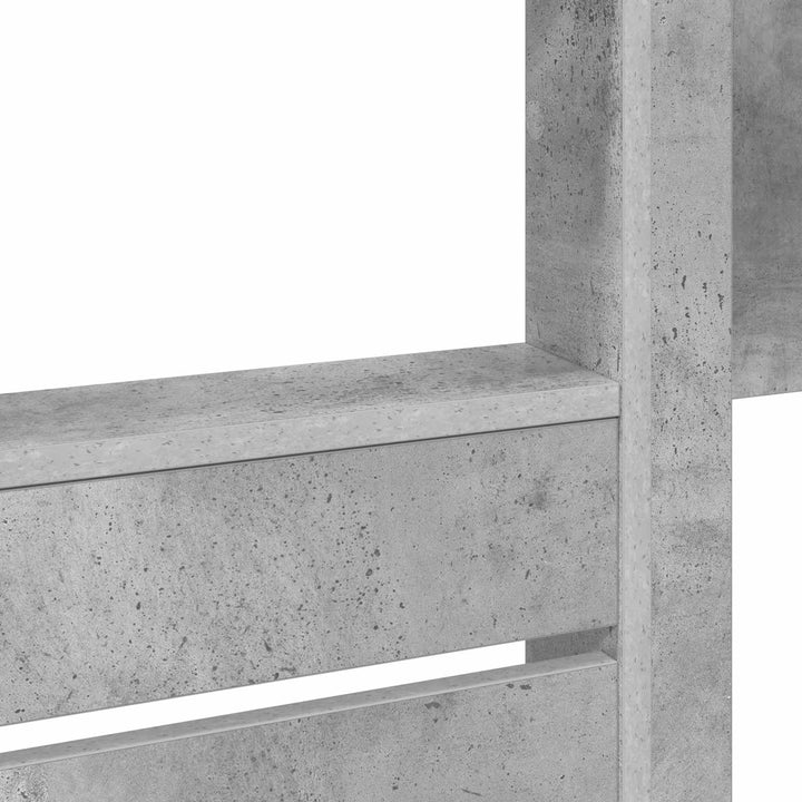Køjeseng til Børn Beton Grå 90 x 200 cm Konstrueret træ