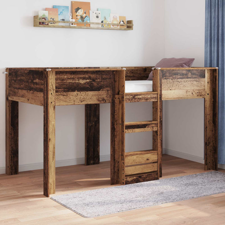 Køjeseng til Børn Gammelt træ 90 x 200 cm Konstrueret træ