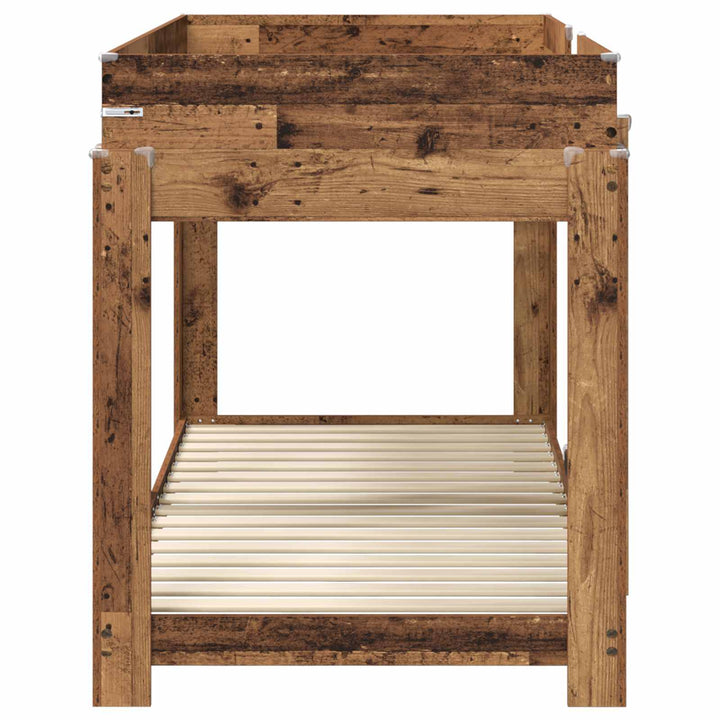 Køjeseng til Børn Gammelt træ 100 x 200 cm Konstrueret træ