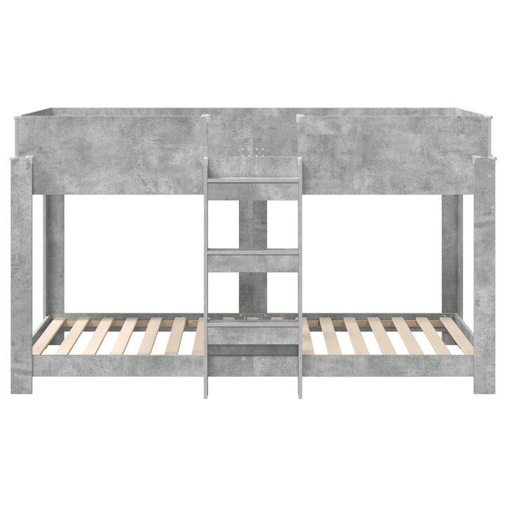Køjeseng til Børn Beton Grå 90 x 200 cm Konstrueret træ