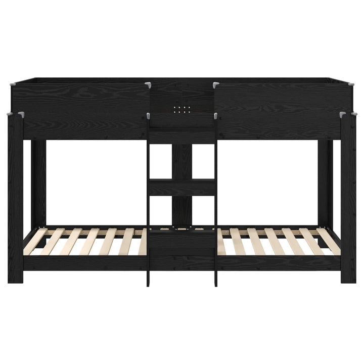 Køjeseng til Børn Sort eg 80 x 200 cm Konstrueret træ