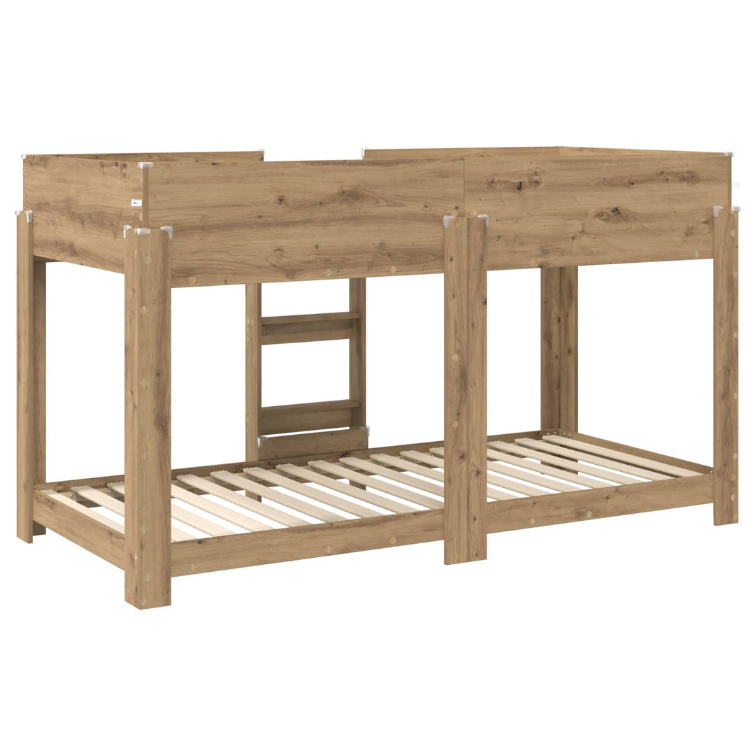 Køjeseng til Børn Artisan Egetræ 80 x 200 cm Konstrueret træ