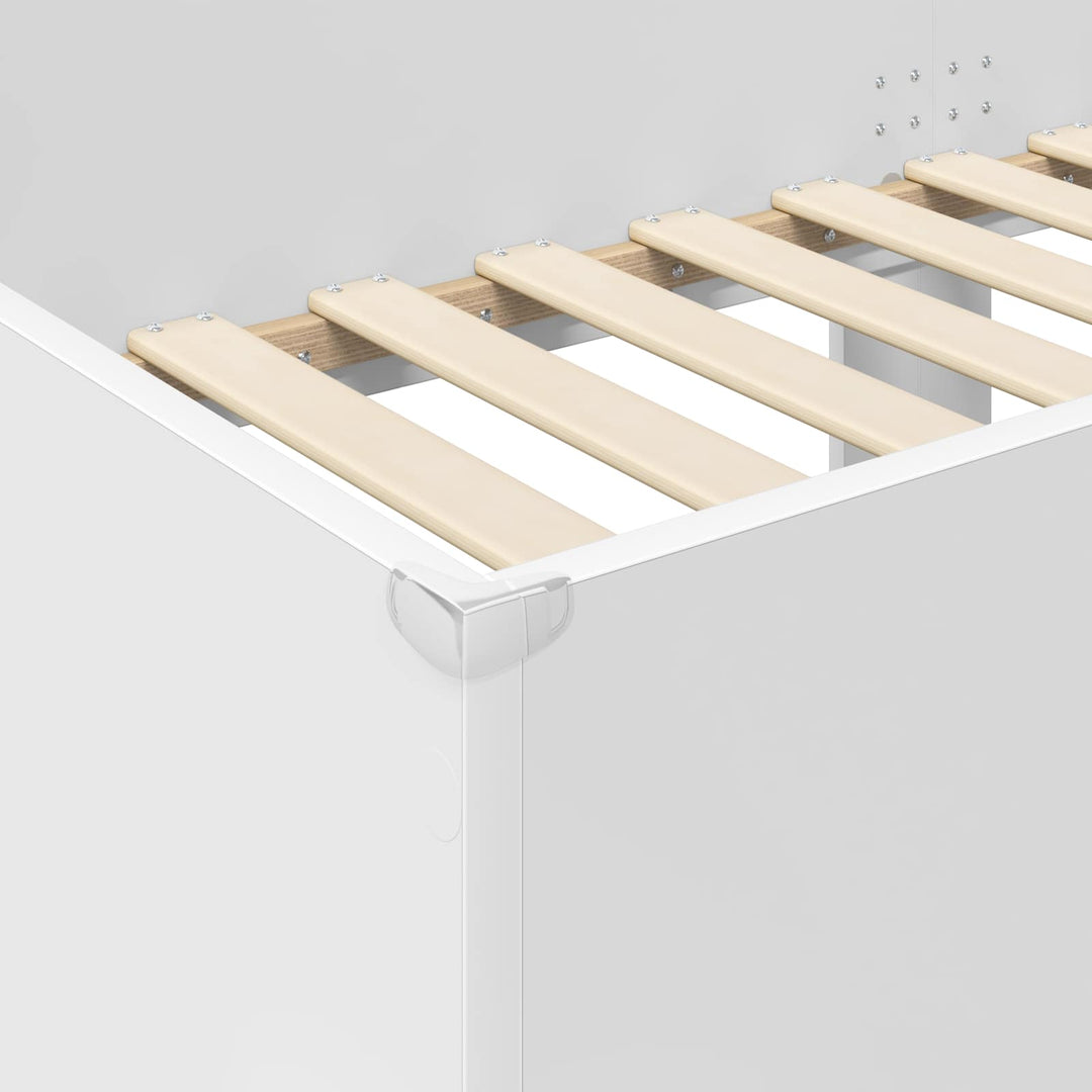Køjeseng til Børn Hvid 75 x 190 cm Konstrueret træ