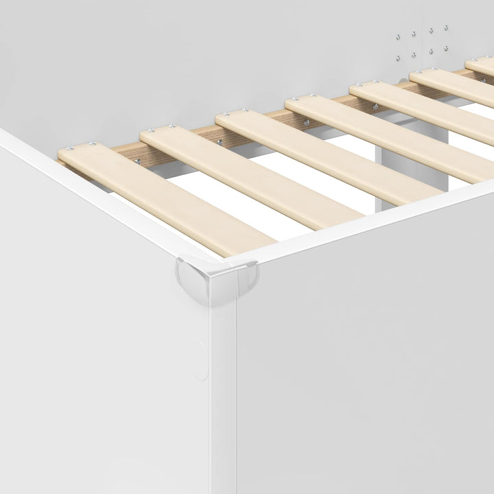 Køjeseng til Børn Hvid 75 x 190 cm Konstrueret træ