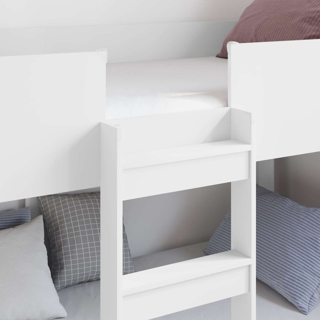 Køjeseng til Børn Hvid 75 x 190 cm Konstrueret træ