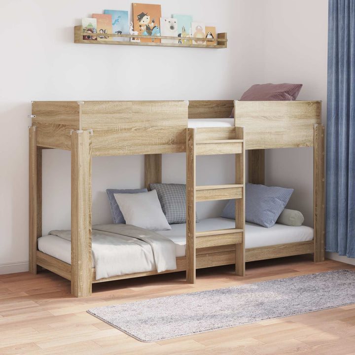 Køjeseng til Børn Sonoma eg 75 x 190 cm Konstrueret træ