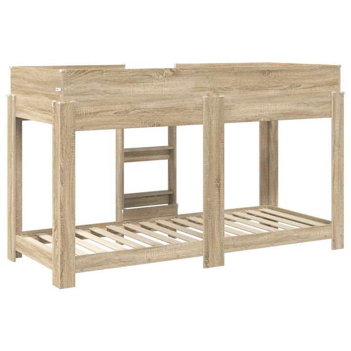 Køjeseng til Børn Sonoma eg 75 x 190 cm Konstrueret træ