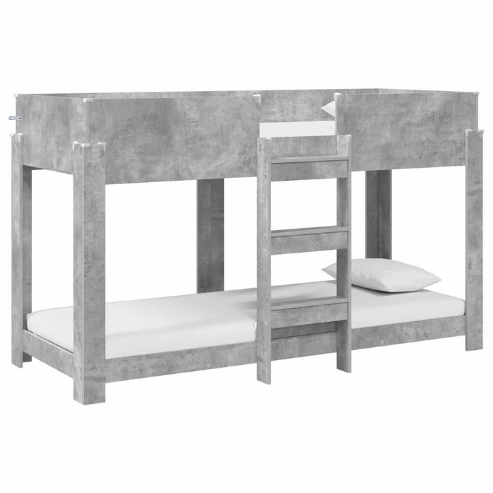 Køjeseng til Børn Beton Grå 75 x 190 cm Konstrueret træ