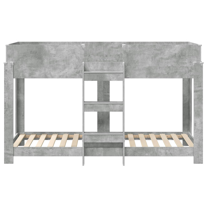 Køjeseng til Børn Beton Grå 75 x 190 cm Konstrueret træ
