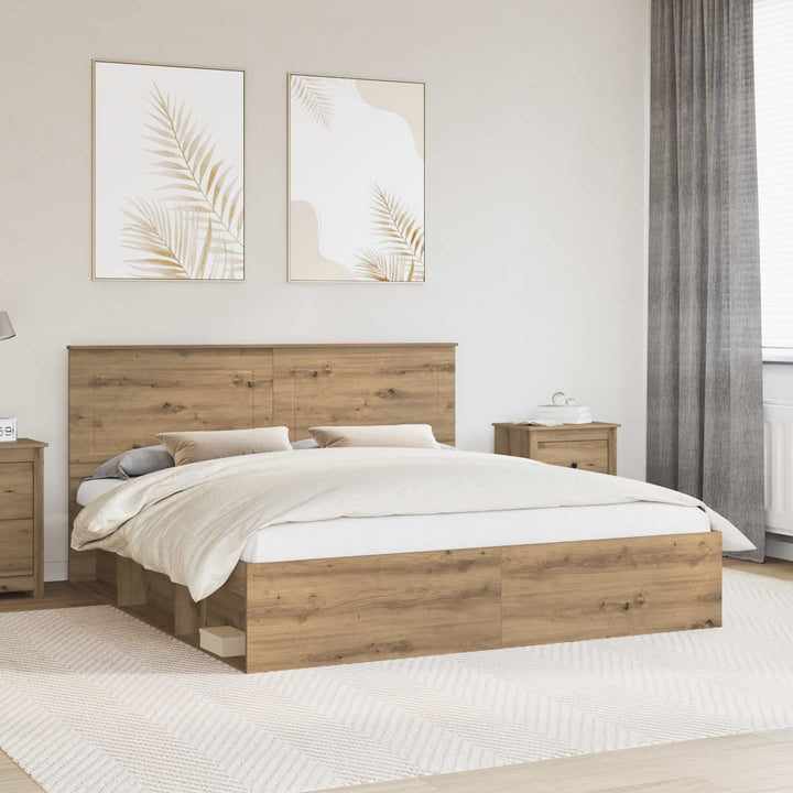 Sengestel Artisan eg 200 x 200 cm Massiv fyrretræ