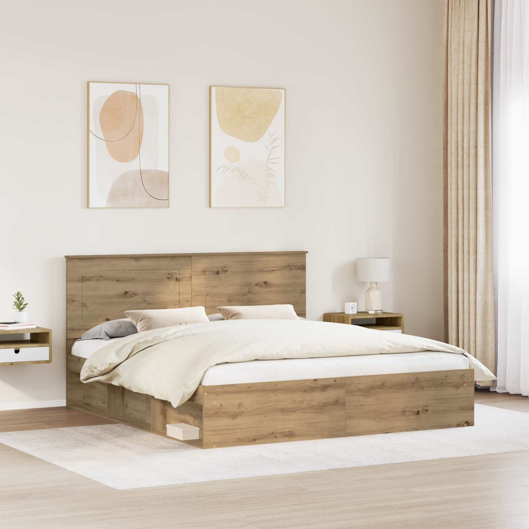 Sengestel Artisan eg 200 x 200 cm Massiv fyrretræ