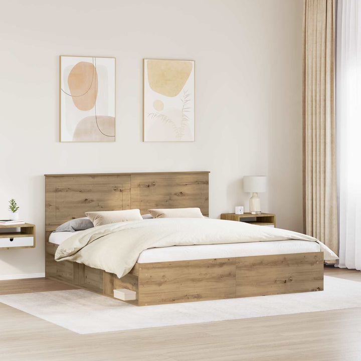 Sengestel Artisan eg 200 x 200 cm Massiv fyrretræ