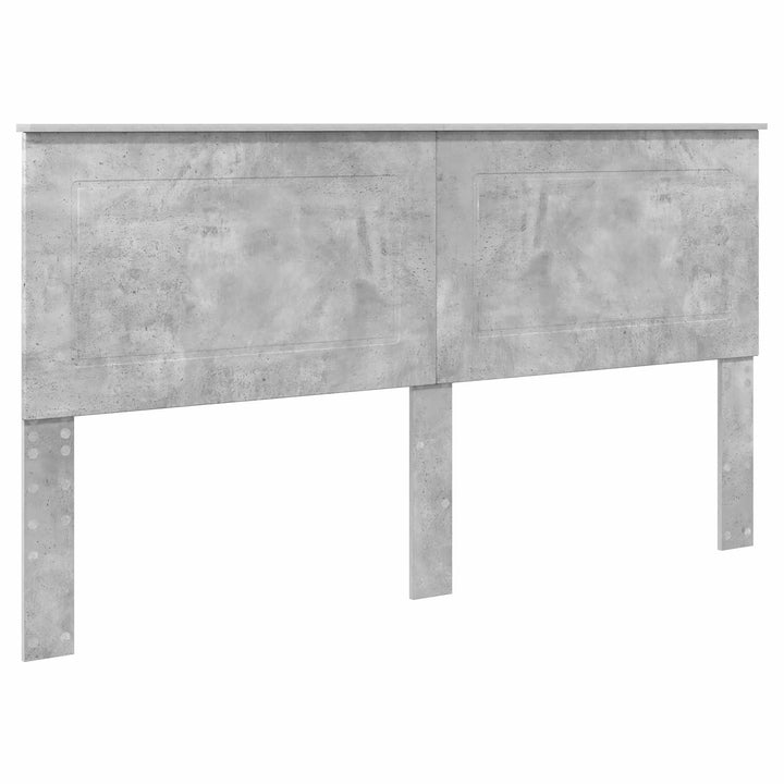 Sengestel med hovedgærde Beton 180 x 200 cm Massiv fyrretræ