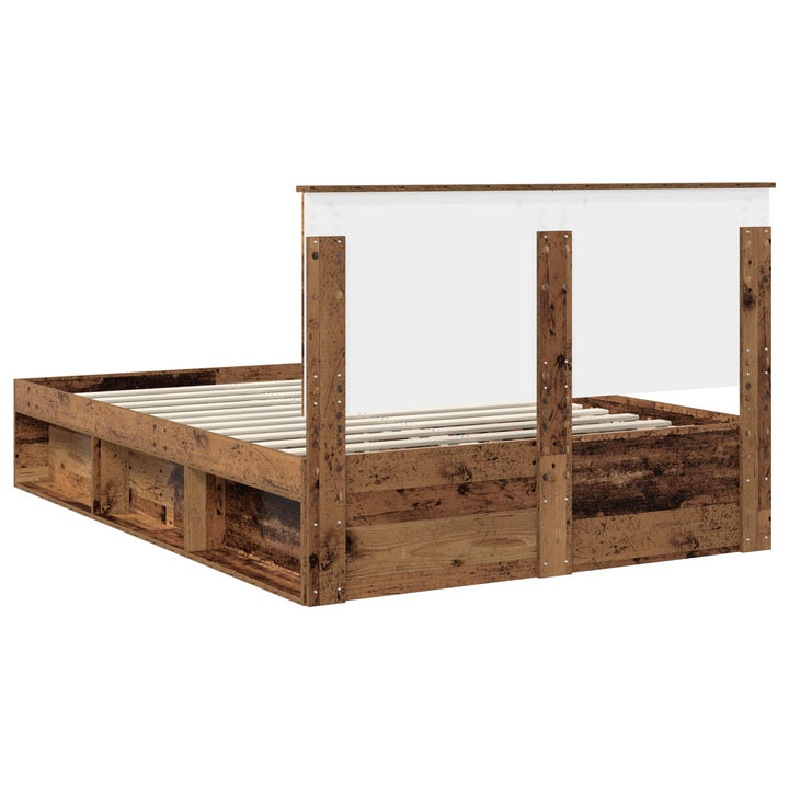 Sengestel Gammelt træ 140 x 190 cm Massiv fyrretræ