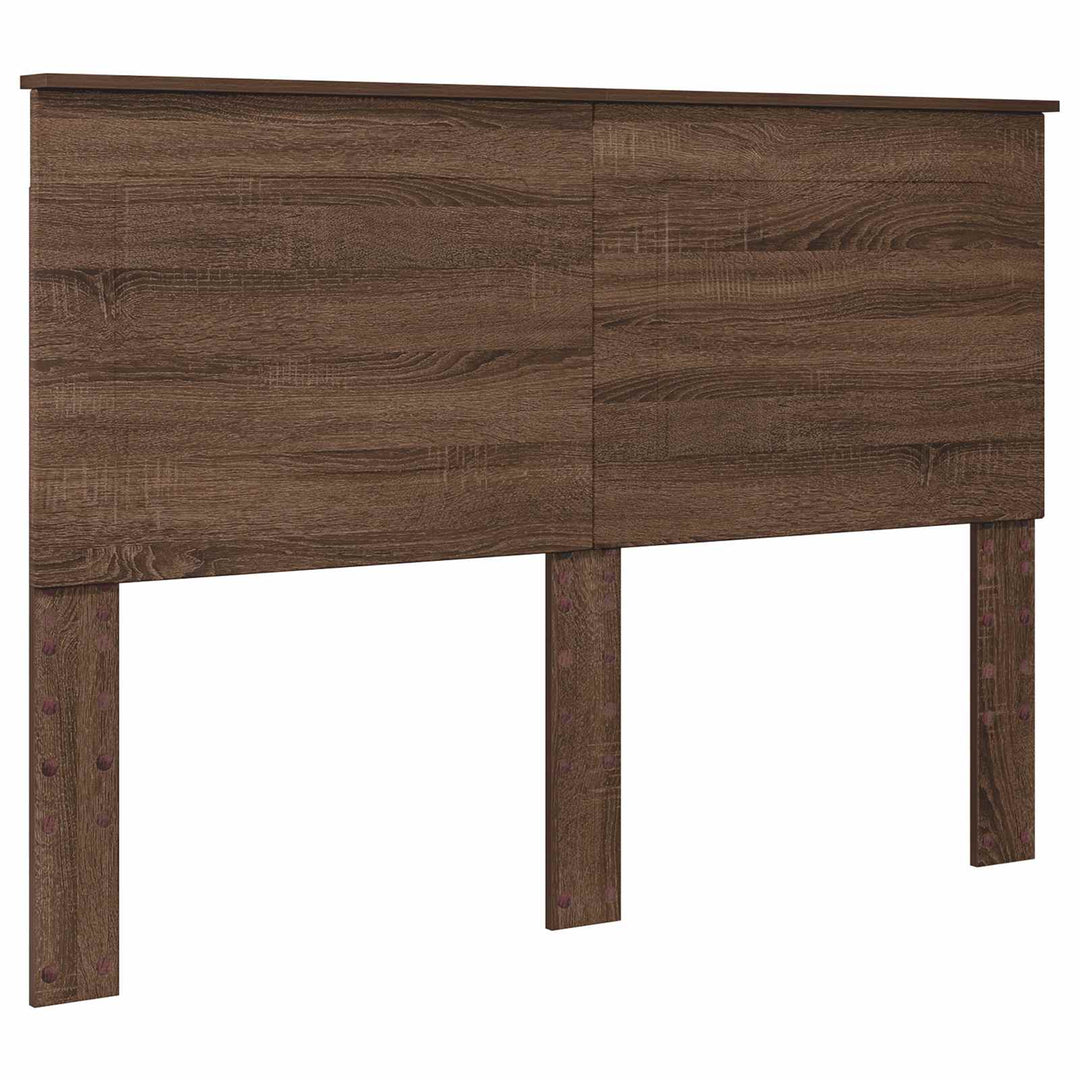 Sengestel med hovedgærde Brun eg 140 x 200 cm Massiv fyrretræ