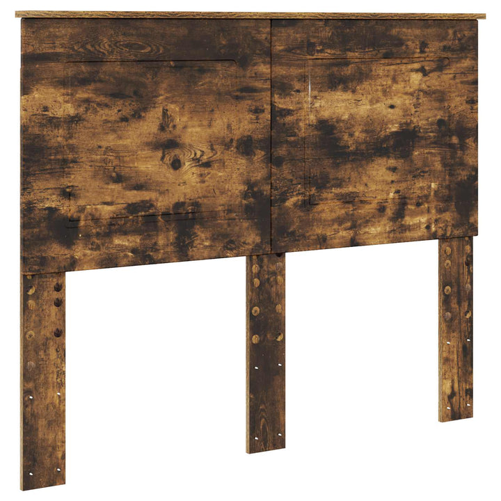 Sengestel med hovedgærde Røget eg 135 x 190 cm Massiv fyrretræ