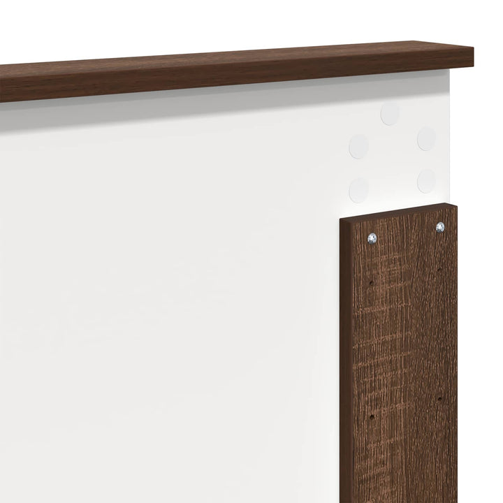 Sengestel med hovedgærde Brun eg 120 x 190 cm Massiv fyrretræ