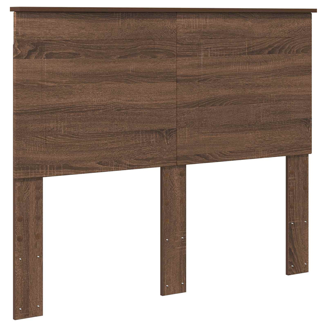 Sengestel med hovedgærde Brun eg 120 x 190 cm Massiv fyrretræ