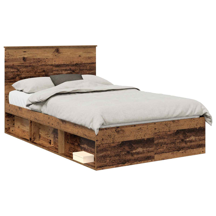Sengestel Gammelt træ 120 x 190 cm Massiv fyrretræ