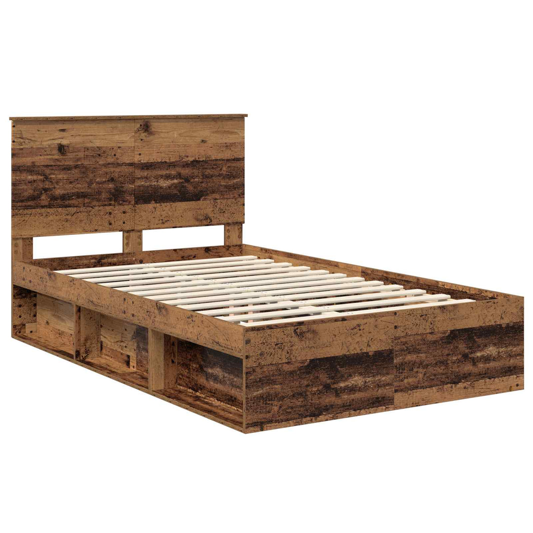 Sengestel Gammelt træ 120 x 190 cm Massiv fyrretræ