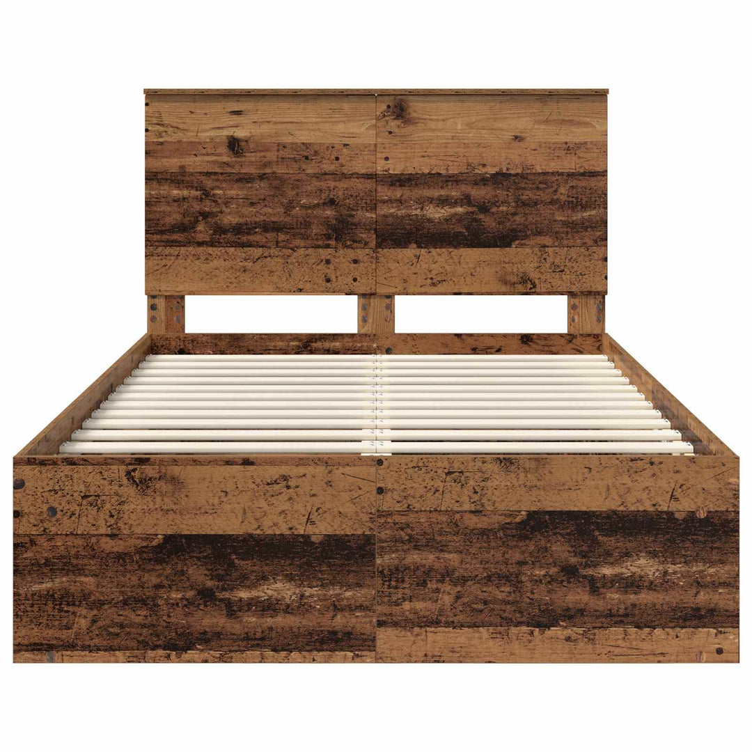 Sengestel Gammelt træ 120 x 190 cm Massiv fyrretræ
