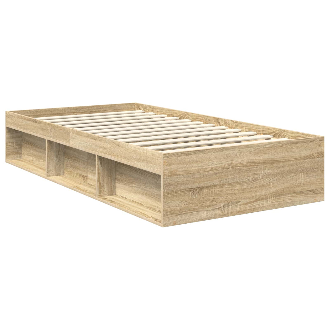 Sengestel med hovedgærde Sonoma 100 x 200 cm Massiv fyrretræ