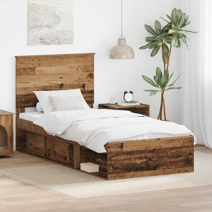 Sengestel Gammelt træ 100 x 200 cm Massiv fyrretræ