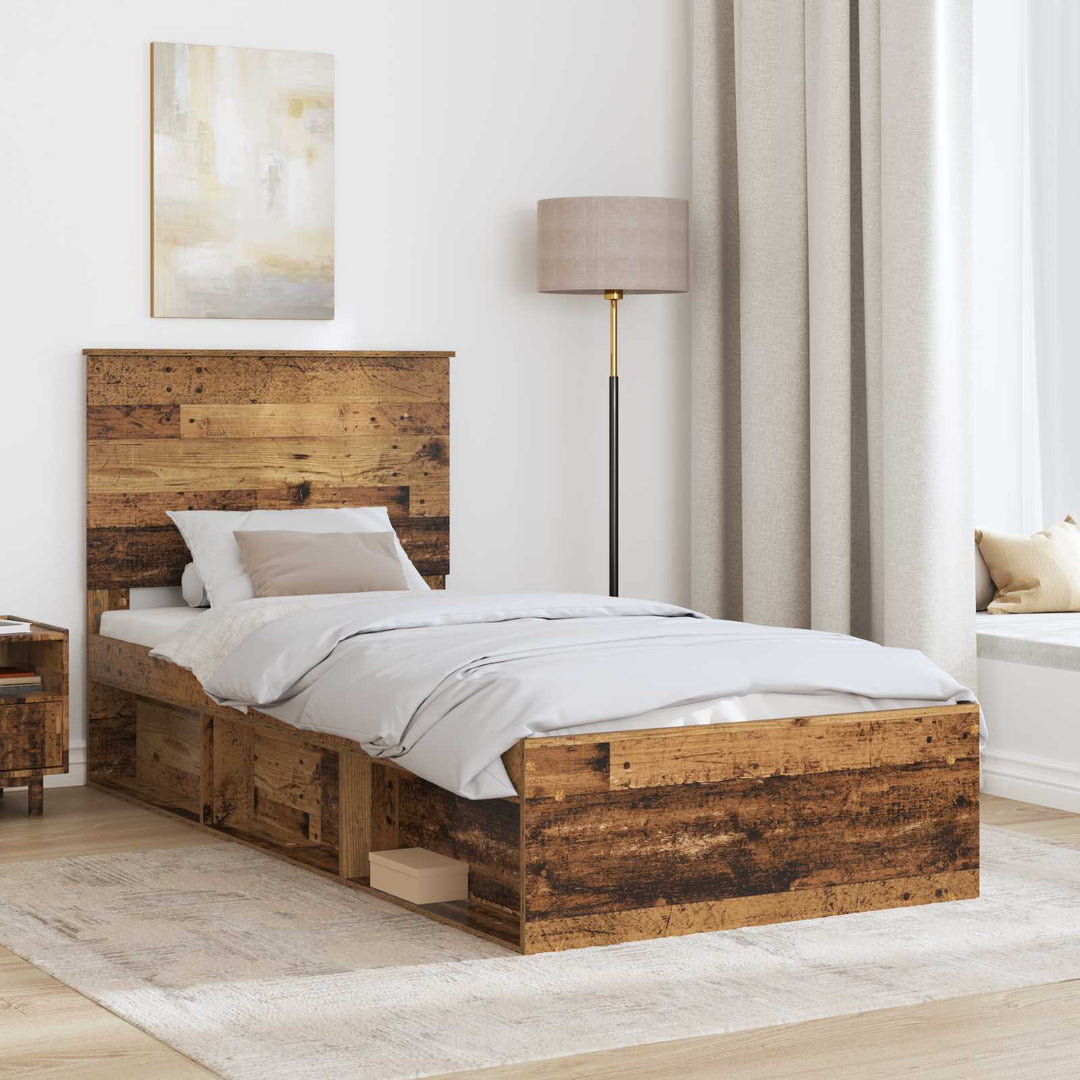 Sengestel Gammelt træ 100 x 200 cm Massiv fyrretræ