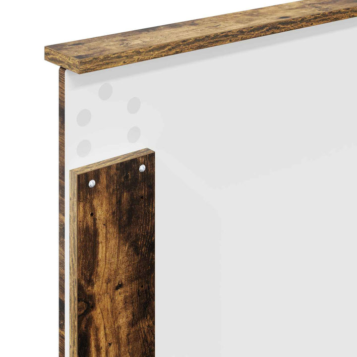 Sengestel med hovedgærde Røget eg 90 x 190 cm Massiv fyrretræ