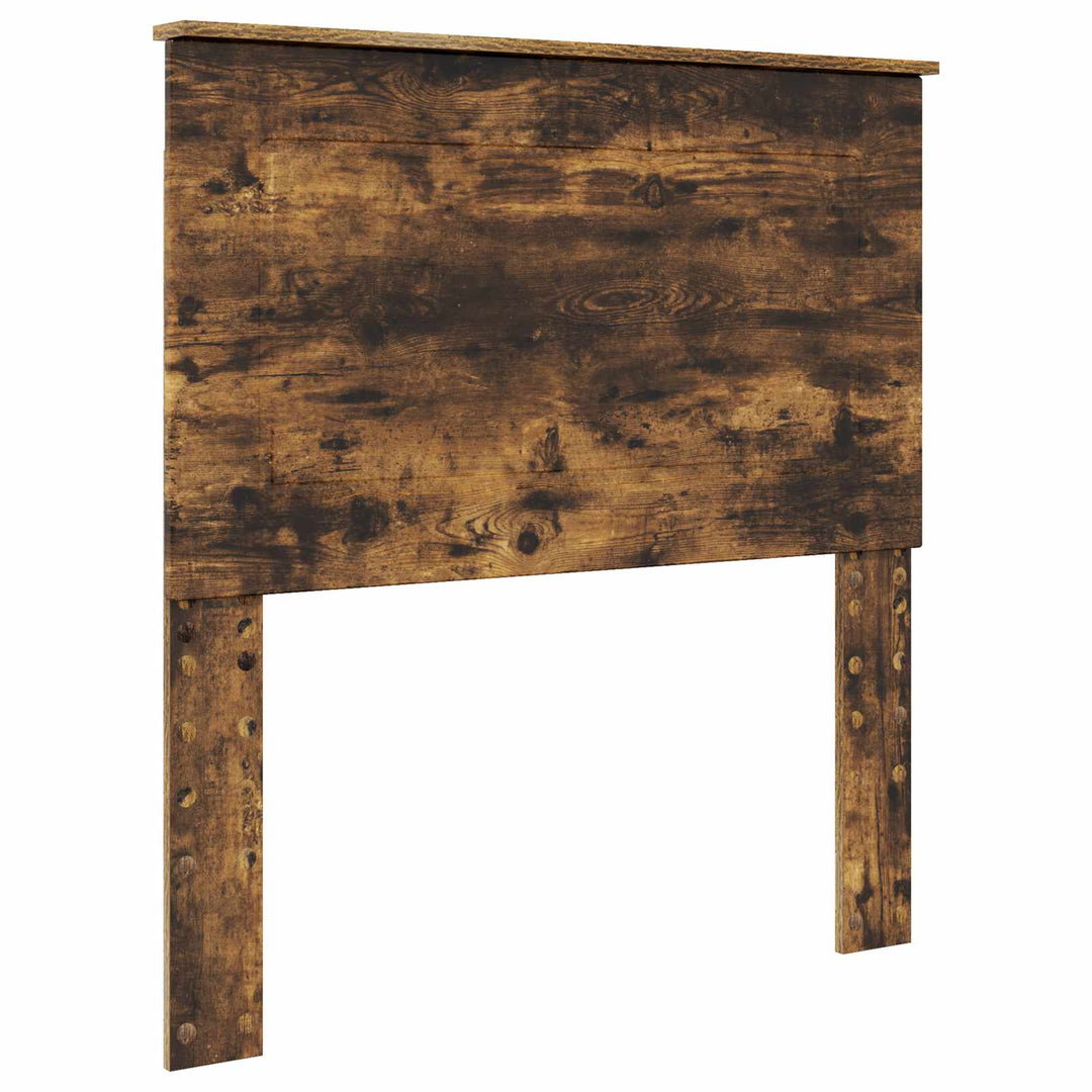 Sengestel med hovedgærde Røget eg 90 x 190 cm Massiv fyrretræ