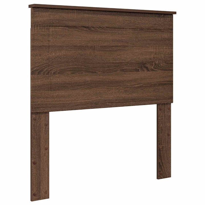 Sengestel med hovedgærde Brun eg 90 x 190 cm Massiv fyrretræ