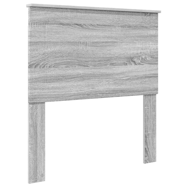 Sengestel med hovedgærde Grå Sonoma 90 x 200 cm Massiv fyrretræ