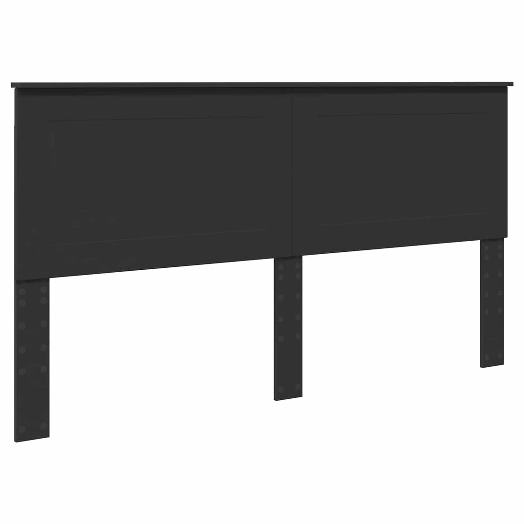 Sengestel med skuffe Sort 200 x 200 cm Ingeniørtræ